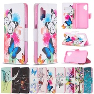 Wallet Colored Case For Samsung Galaxy A32 A22 A12 4G 5G Case Galaxy A32 5G A326B A325F Cartoon Pattern Card Flip Leather Stand Phone Cover Casing
