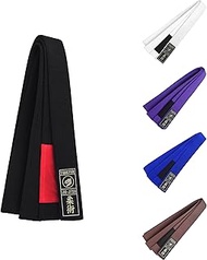 Jiu Jitsu/BJJ Belts 1.5" Wide Premium Quality Woven Patch 9 Stitching Professional Belts