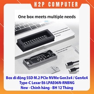Portable SSD Box M.2 PCIe NVMe Gen3x4 / Gen4x4 Type-C Lexar E6 LPAE06N-RNBNG - New - Genuine -