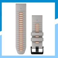 Garmin Fenix 7X Pro/epix Pro 51mm QuickFit Replacement Band 26mm in Fog Gray/Ember Orange - Authenti