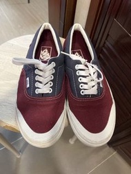 Vans Era Burgundy Navy Canvas Shoes