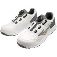 [Material Plus] Mizuno Safety Shoes ALMIGHTY SU 51L BOA [F1GA2317] 01: White × Gold × Gray 29.0cm