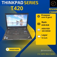 Laptop Lenovo Thinkpad Core I5 I7 Gen2 T420 Ram 8GB-Ssd 256