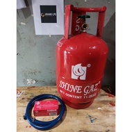 ❐✉☎SHINEGAZ LPG TANK 11KG (epmty tank) WITH HOSE AND REGULATOR (SPECIAL OFFER)