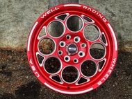 New Car Sport Rim USA WELD RACING Wheels 15x7J 8x100/114.3 ET35 Red Milling - READY STOCK