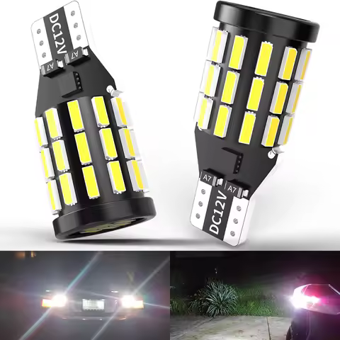 2pcs W16W T15 921 912 LED Canbus Reverse Light Bulbs On Car Back Up Lamp For Audi A1 8X1 8XK A3 8P A