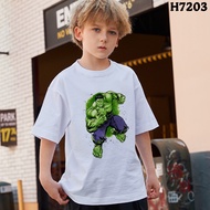 Marvel Funny T Shirt Anime Cartoon Hulk Avengers Tops Heroes Ironman Fashion Clothes Summer Boys Girls Captain American T-shirt Kids Short Sleeve Big Brother Little Sisterr Tshirt