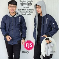 Grlt bomber hoddie / greenlight bomber / reversible bomber / warm bomber / thick jacket