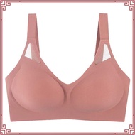 Plus Size Bra Seamless Full Cup 70F-100E Large Breasts Show Small Anti-Shock Anti-Sagging No Steel R