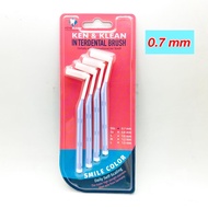 แปรงซอกฟัน Ken &amp; Klean แพ็ค 4  ชิ้น Interdental Brush ขนาด 0.7 และ 1.0 mm