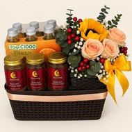 Get Well Soon Premium Fresh Flower Gift Hamper