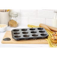 12 Holes Non-Stick Mini Muffin Cookie Cupcake Tray