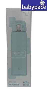 象印 - 新裝日本超輕量 保冷保溫瓶 480ml SM-SF48-AM 薄荷藍色 U 219695 攜帶式 保溫壺 保溫杯 不銹鋼真空杯 (平行進口貨品)