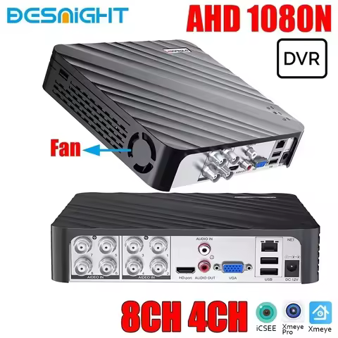 AHD/N DVR 4Channel 8Channel CCTV AHD DVR AHD-N Hybrid DVR/1080P NVR 4in1 Video Recorder For AHD Came