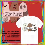 Personalized / Customized WE BARE BEARS Birthday T-SHIRT Design Unisex