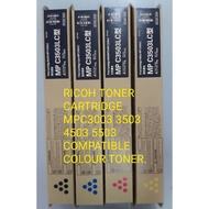 RICOH AFICIO LASER COLOUR TONER MPC3003 3503 4503 5503 3004 3504 CMYK TONER CARTRIDGE