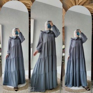 Gamis Crinkle Uragiri Premium Dress Simpel Bahan Rubiah Dotti Gamis Crinkle Ruby Timbul Gamis Bahan