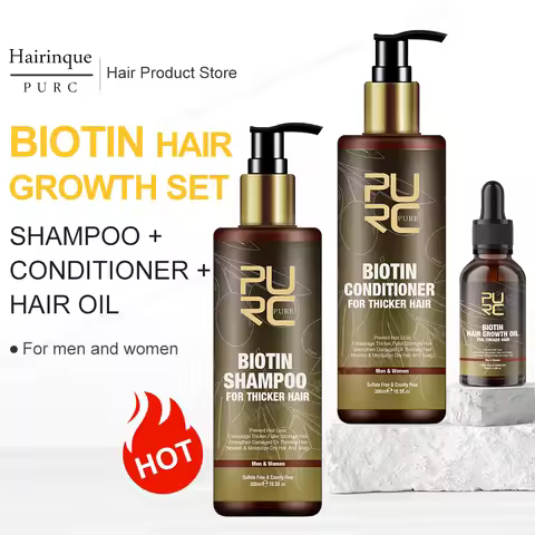 Biotin Prevent Hair Loss Shampoo And Conditioner Growth Oil Treatment For Hair Fast Regrowth Care Be