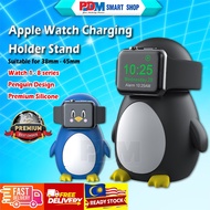 PDM Penguin Silicone Charger Stand for Apple Smart Watch Charging Dock Charging Holder 38mm/40mm/41m