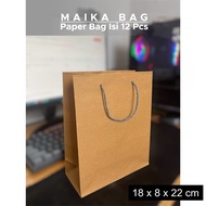 (12 Pcs) Paper Bag 18x8x22 cm Paper Bag/ Souvenir Bag/