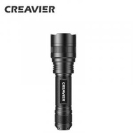 Creavier 強光遠射程 Type C快充 USB充電強光手電筒 黑鏡款檢測手電筒 1200流明