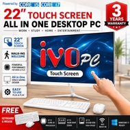 🔥IVOpc🔥🌟Touch Screen 22" All in one Desktop PC🌟Intel core i9/i7/i5 all in one pc