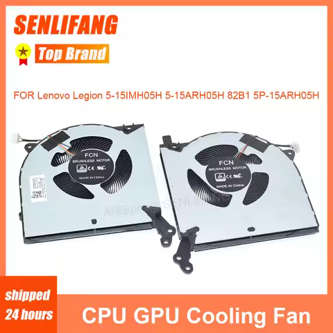 Brand New Laptop CPU GPU Cooling Fan FOR Lenovo Legion 5-15IMH05H 5-15ARH05H 82B1 5P-15ARH05H 5F10S1