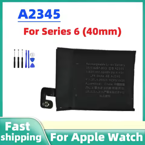Replacement Battery For Apple Watch Series 6 40mm A2345 High Quality 265.9mAh Watch Battery