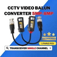 HIKVISION CCTV Video Balun 8MP/5MP/4MP CCTV Passive HDCVI AHD TVI Transceiver Single CH -1Pair/2 Pcs