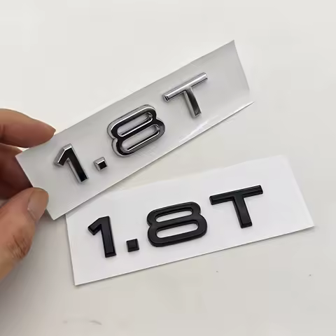 3D ABS Engine 1.8 T Logo 1.8T Badge Car Rear Trunk Sticker 1.8T Emblem for Audi A3 8L A4 B5 B6 B7 TT