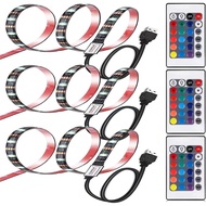 Lampu Jalur LED 3set 6.56 kaki untuk TV 40-60 inci, Kit Lampu Belakang USB dengan Alat Kawalan Jauh,