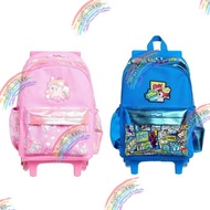 Smiggle - Wonder Junior Backpack Trolley With Light Up Wheels - Trolley Backpack