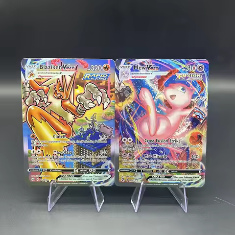 PTCG Mew Vmax Collection Card Alt Art Fusion Strike Card 269/264 DIY Sword Shield Blaziken Vmax Refr