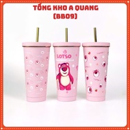 LOTSO BEAR BOTTLE 750ML Thermal Cup 750ML Cartoon Pattern Free 3 accessories. Thermal cup-MA: COCGUN