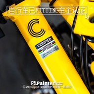 SP Car Sticker Road Bike Already FITTING Adjustment Owner Certification Sticker Ribbon UCI Color Mat