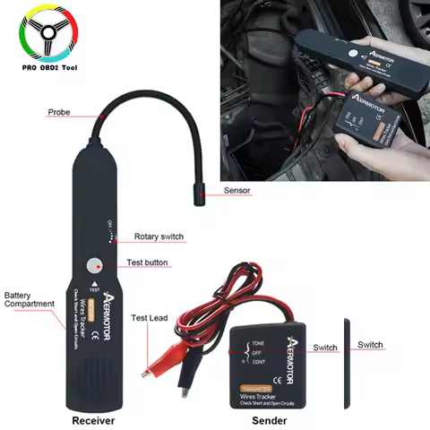 AER Car Automotive Short Cable Tracker & Open Wire Finder Same as EM415PRO Car Repair Tool Detector 