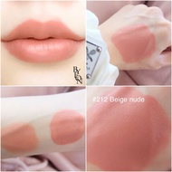 Byeon lip perfect matte #212 beige nude สีเบจออกส้มนู้ดให้ความนู้ดเนื้อปนเซกซี่ ปกปิดปากคล้ำได้ลุคเก