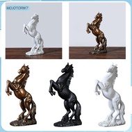 [mojotorw7] Horse Figurine Ornament Statue Tabletop Galloping Horse Sculpture Resin Collectible Figu