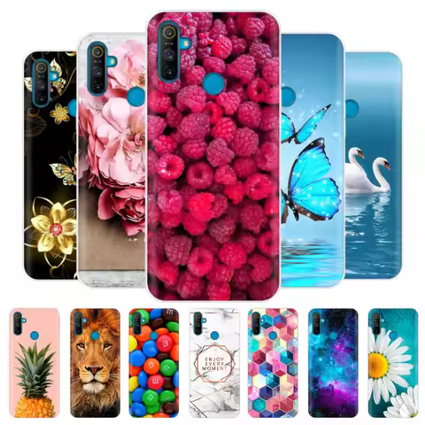 For Realme C3 Case RealmeC3 Soft TPU Back Phone Cover For OPPO Realme C3 RMX2020 C 3 Silicone Fundas