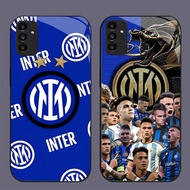 GK-40 Inter Milan Glass Casing for Samsung A14 A04S S21 FE A15 A35 A25 A24 A34 A54 A05S M15 A55 Plus