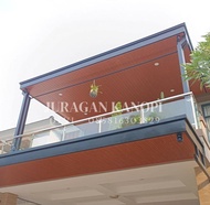 kanopi balkon dak plat + canopy alderon Plafon PVC murah Surabaya