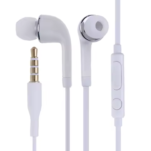 3.5mm Wired Headphones Earphones with Microphone Wired Control Headset Hands Free Calling Music for 