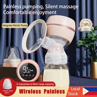 Wireless Portable Electric Breast Pump Rechargeable 180ML Breastfeeding Wearable Electric Breast Pump Rechargeable Hands-Free Breast Massager Wireless Mute Pump