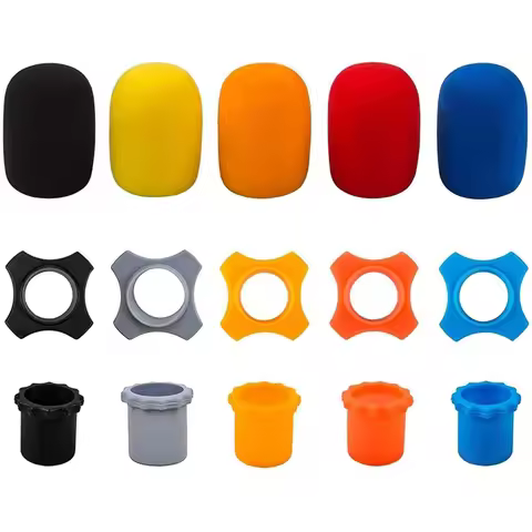 FFYY-Shakeproof Anti-Rolling Wireless Handheld Mic Protection Silicone Ring,Bottom Rod Sleeve Holder