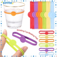 SYNITE Wine Labels Party Supplies Silicone Goblet Tag Beer Glass Cup