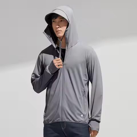 Summer Outdoor Sunscreen Clothing Men Hooded Sunscreen Jacket upf50+ Anti-ultraviolet Thin Paragraph