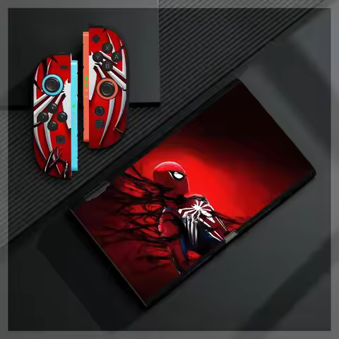 Marvel Spiderman Silicone Case for Nintendo Switch 2Joy-Con Controller Anime Soft Split Type Protect