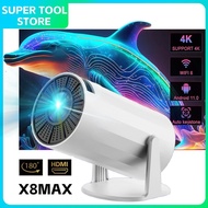 X8MAX Projector TOPLEO HY300 4K Projector iPhone/Android 11.0 LCD Ultra HD WIFI Bluetooth Home Theat
