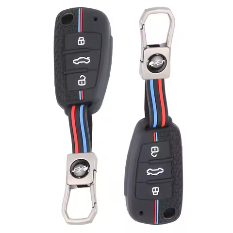Silicone Car Key Case Cover Fob For Audi A4 B7 A6 C5 C6 A1 A3 8P TT Q3 Q2 Q7 TTS R8 S3 S6 RS3 RS6 Ac