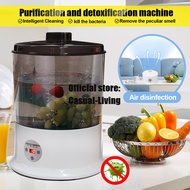 Portable Ultrasonic Cleaner Machine Vegetables Fruits Cleaning Machine Washer Sterilizer Oxygen Concentrator Food Detoxification Washing Machine Dishes Bowls Cleaner 9L